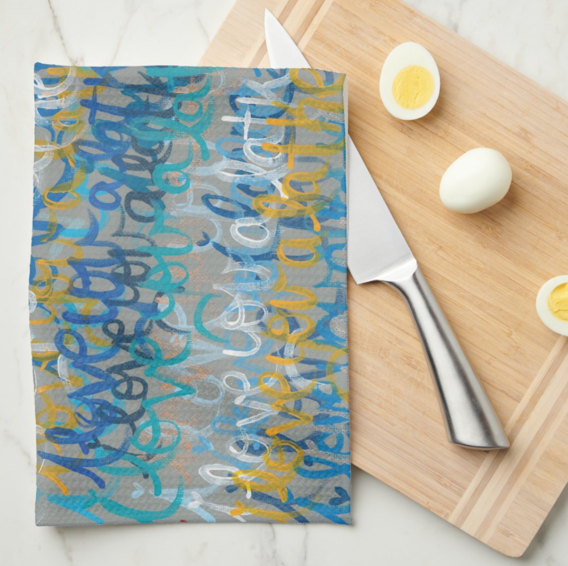 I Love You A Latke Kitchen Tea Towel