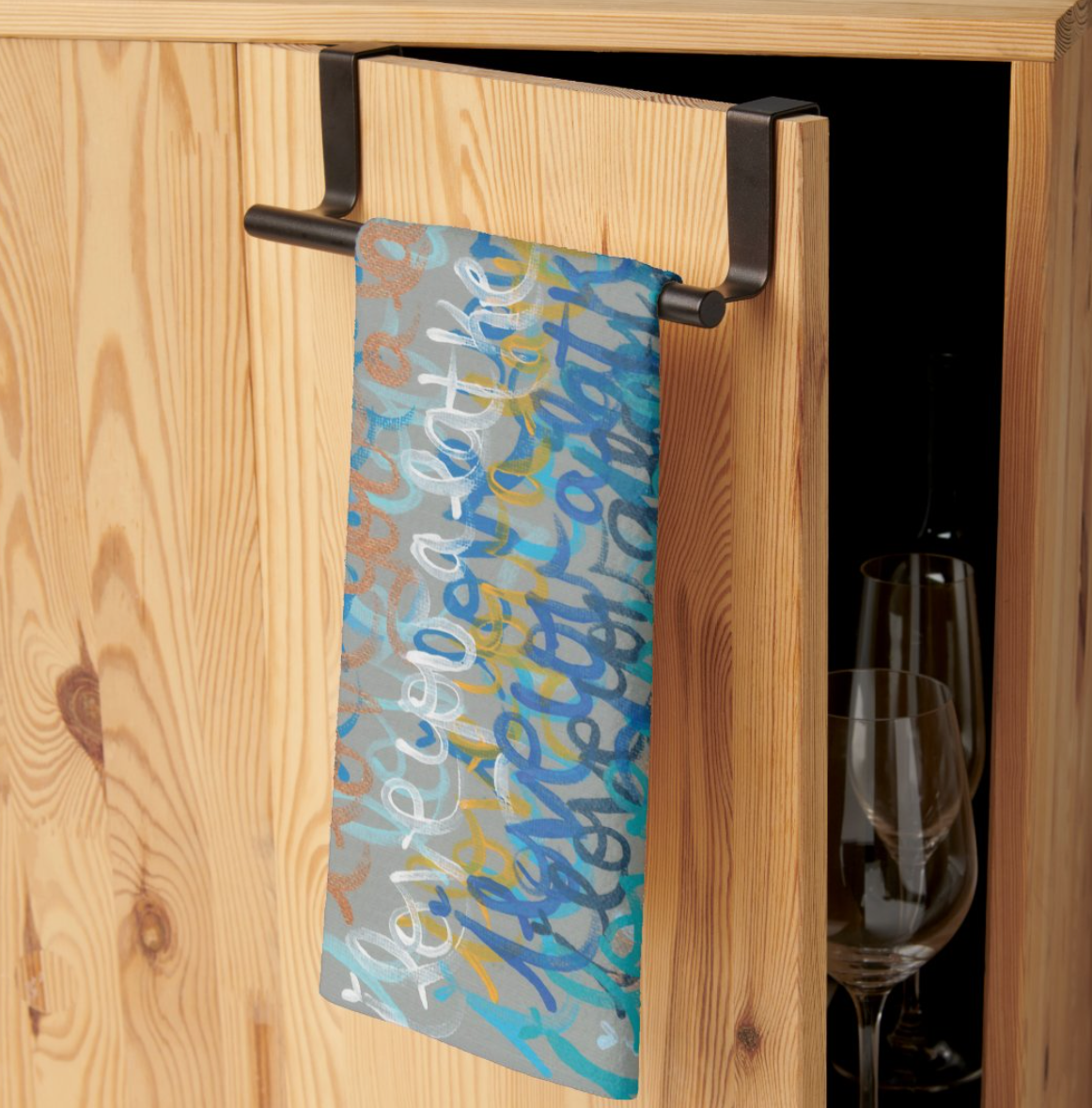 I Love You A Latke Kitchen Tea Towel