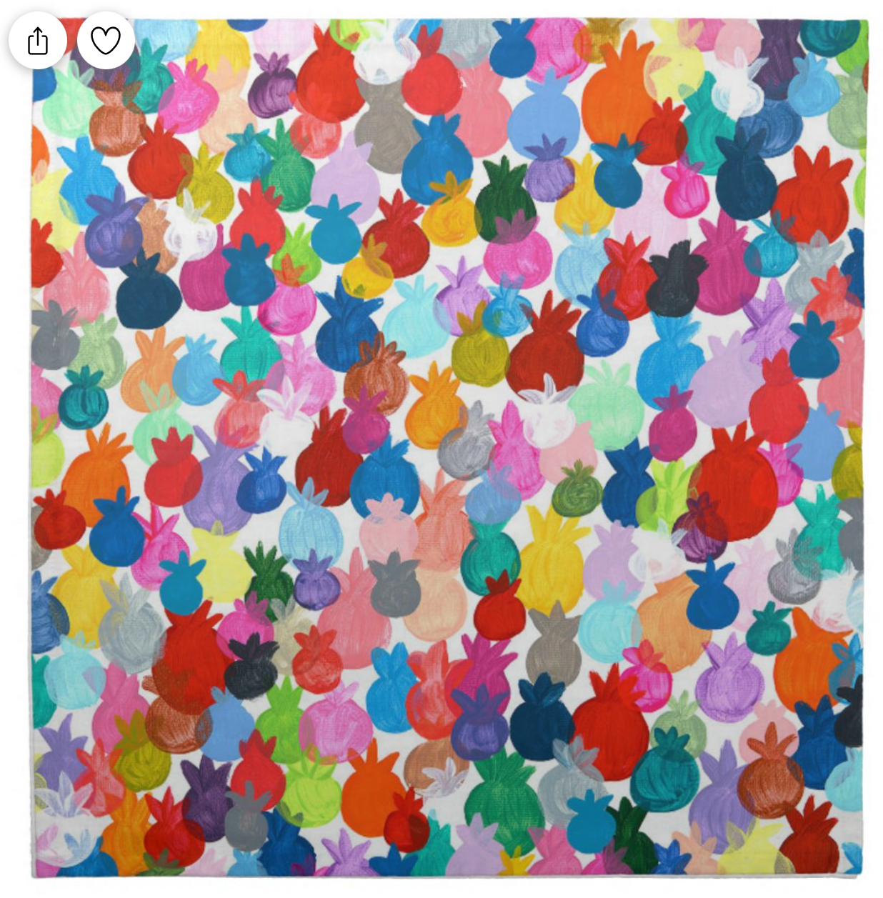 Rainbow Pomegranates | Cloth Napkins