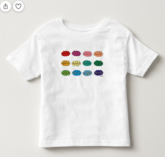 Rainbow Challahs Tee - Toddler