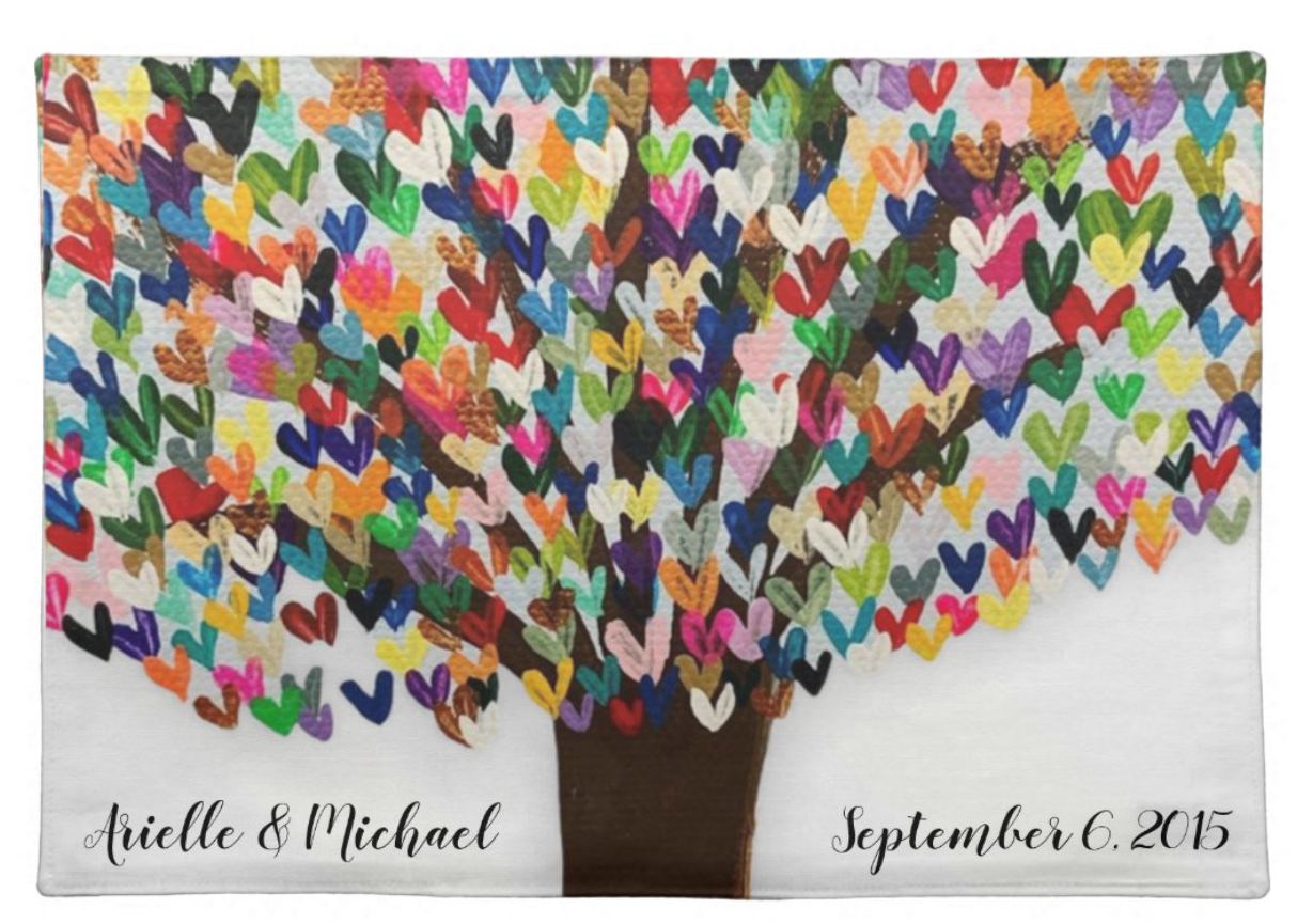Heart Tree Challah Cover | Personalized