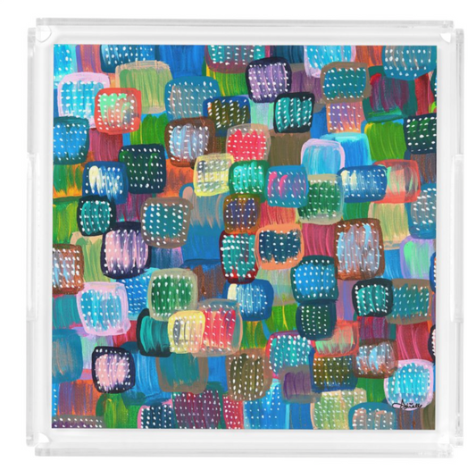 Modern & Colorful Matzah Tray