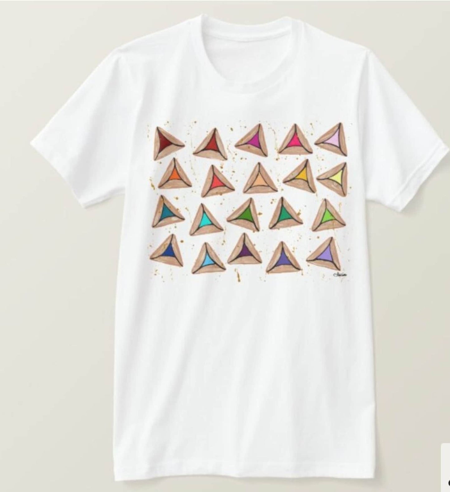 Colorful Judaica-inspired Adult-size Tshirt