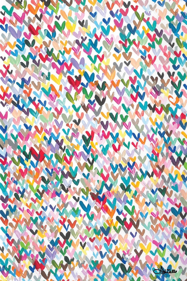 A Million Hearts For You Giclee Art Print 