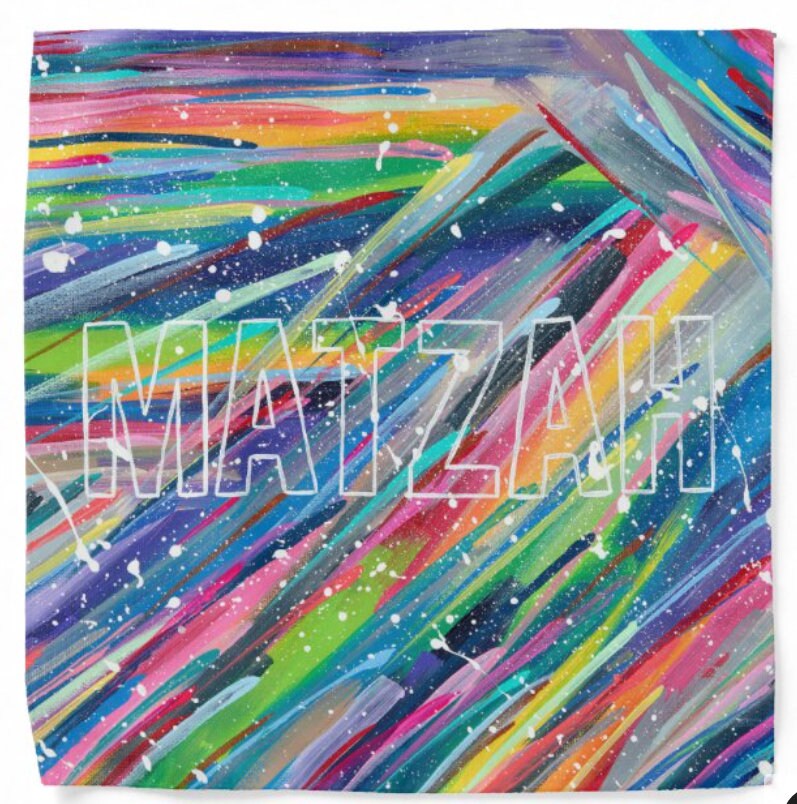 Block Letter Matzah Cover