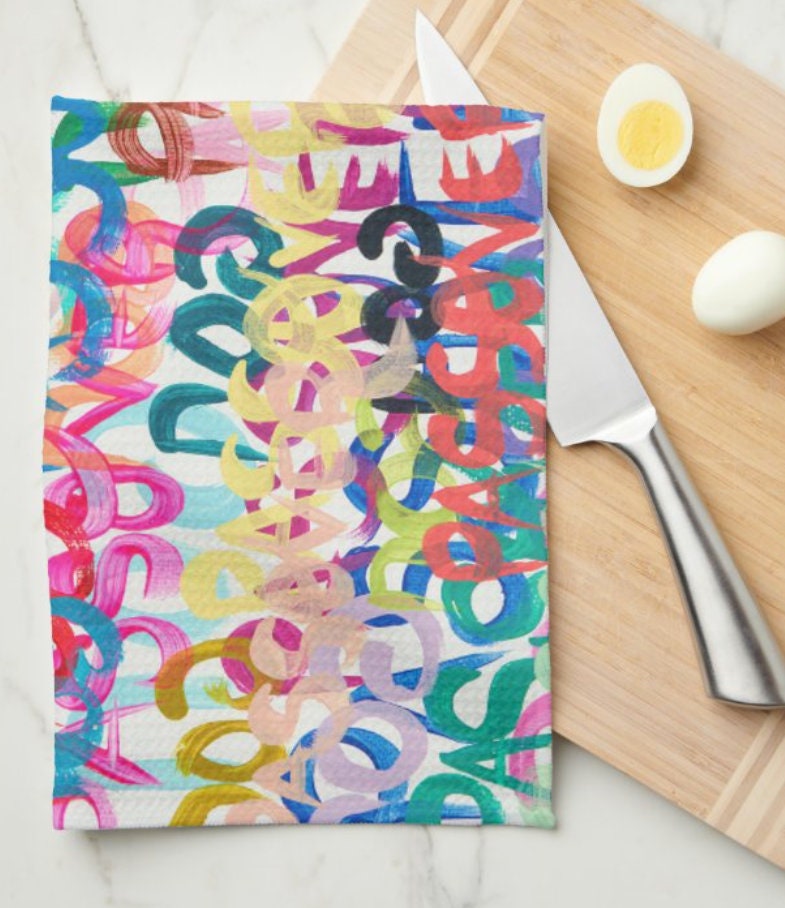 Judaica Style Kitchen Towel